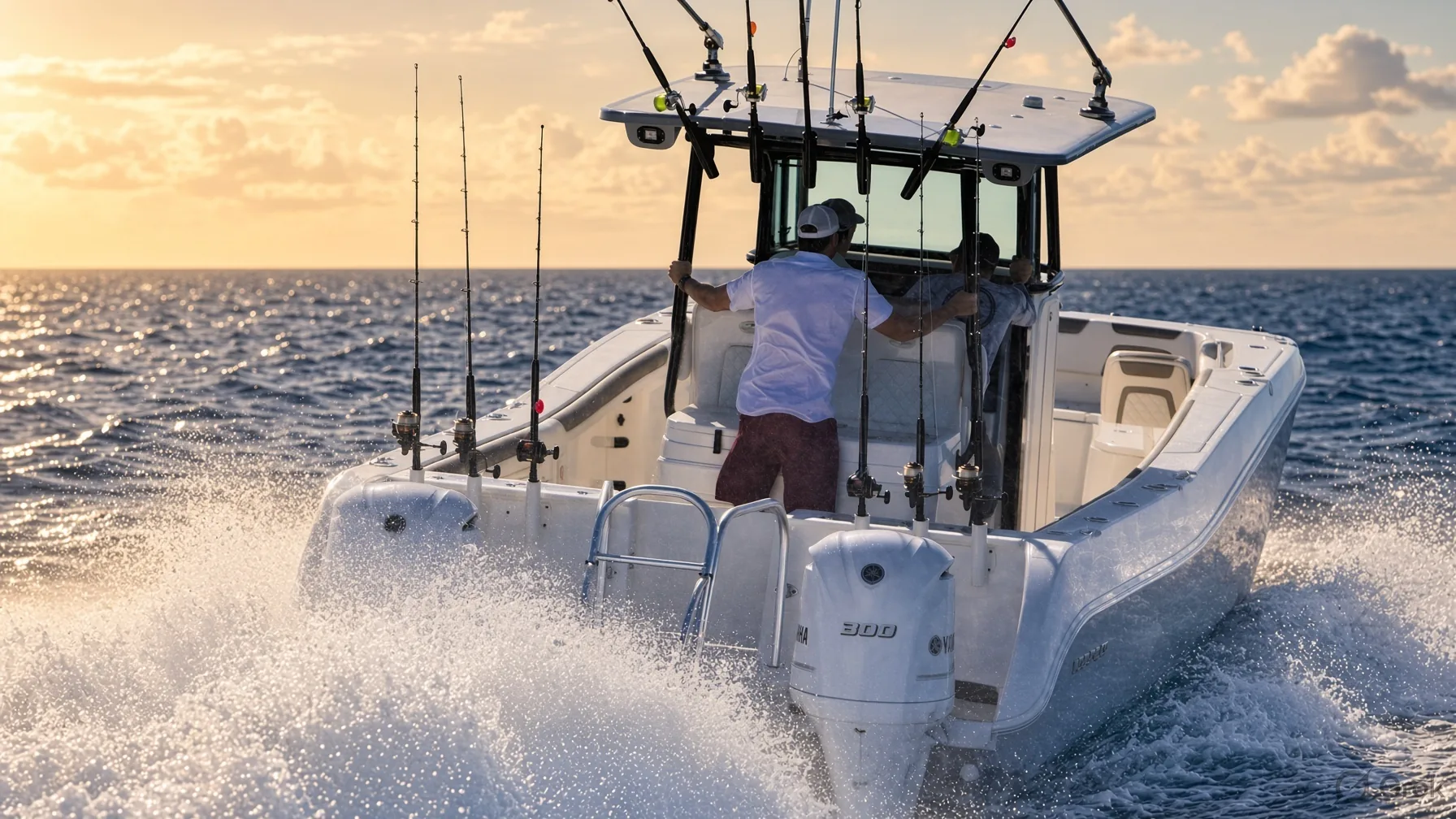 World Cat power catamaran for a Kuwait family berth